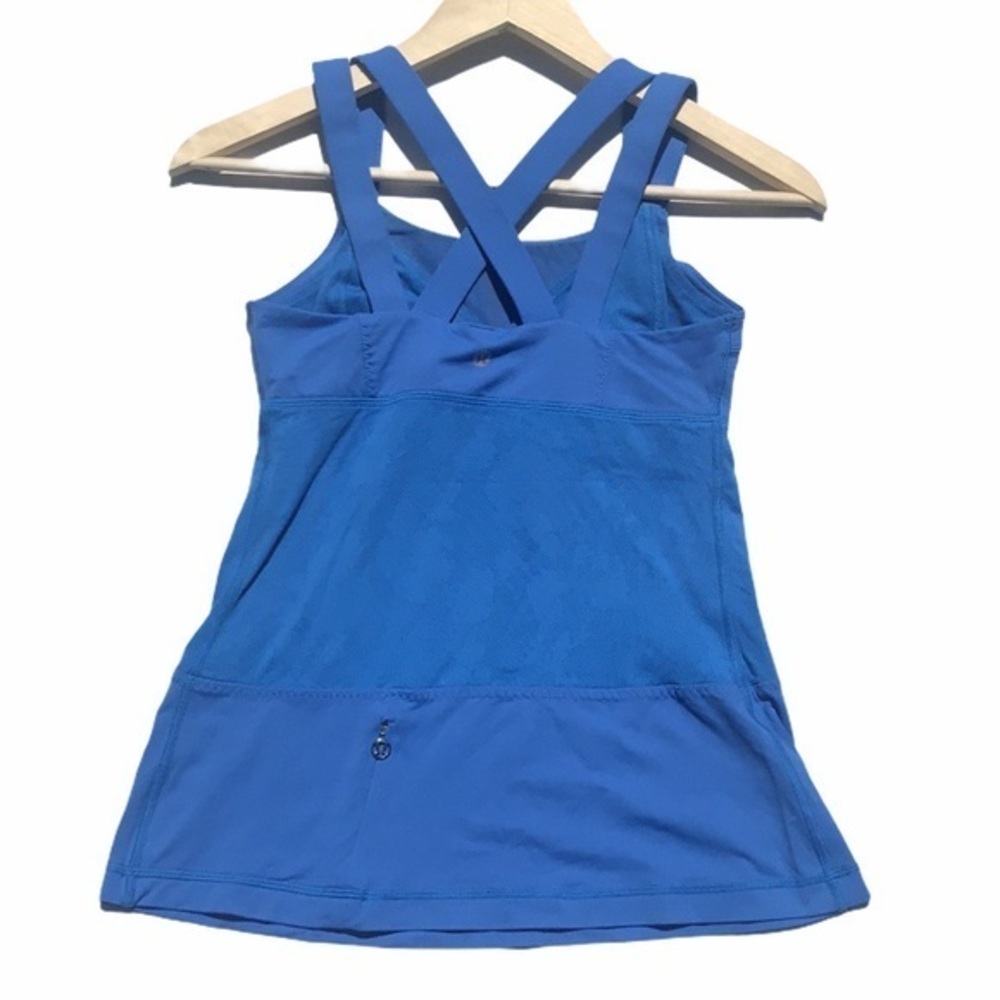 Lululemon Chaturanga Tank in Color: Porcelain Blue - Picture 8 of 10